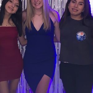 Royal blue homecoming dress